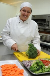 Erina Malo-Kingi, student in the Certificate in Professional Catering and Cookery