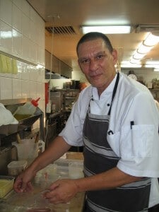 Grant Sipeli – at work in the Terroir kitchen