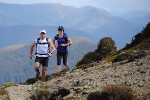 Passionate about exercise, Philip Shambrook leads by example on a mountain run.