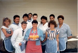 Figure 27 Jenny Wilson and 1989 students