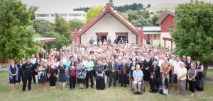 Figure 73 Powhiri at EIT Taradale for Tairāwhiti staff