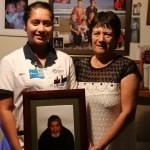 Dad would be proud: Arahia Andrews graduated with an EIT Bachelor of Nursing degree in April, and wants to help people like her grandfather July Green (pictured) and grandmother Annette-Jane (right) to stick around longer so they can see more graduations. The couple raised more than 20 whangai children in their Kaiti home and July encouraged Arahia to study so she would not be as reliant on low-paid un-skilled work as they were.