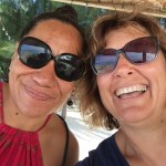 Spreading sustainable gardening knowledge – EIT Horticulture tutor Jackie Lynch (right) with VSA volunteer and professional development advisor Te Kowhai Ohia.