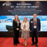 EIT Chief Executive Lucy Laitinen, New Zealand's Minister for Vocational Education, Hon Penny Simmonds, and Qilu University of Technology (QLUT) Party Committee Secretary, Yantao Wu.